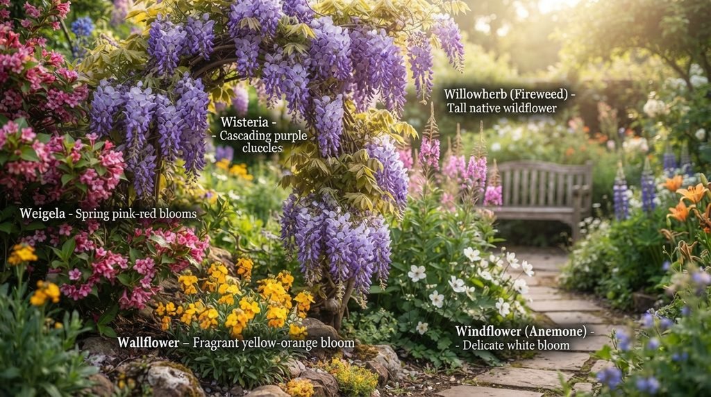 Master Alphabetical List of Flowers That Start With W
