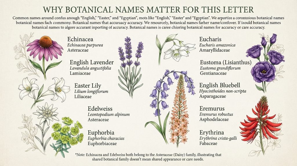 Why Botanical Names Matter for This Letter