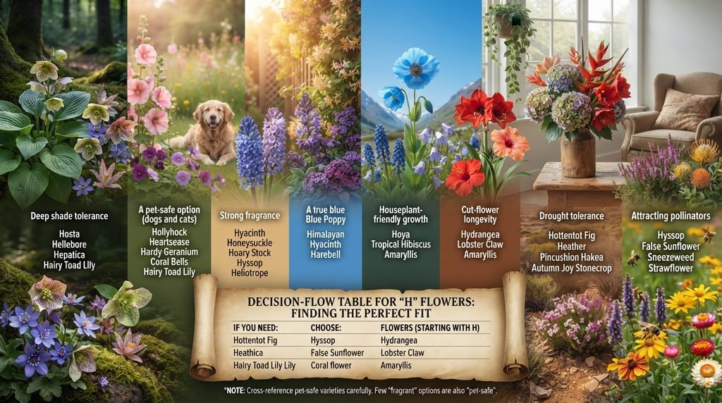 Decision-Flow Table for H Flowers