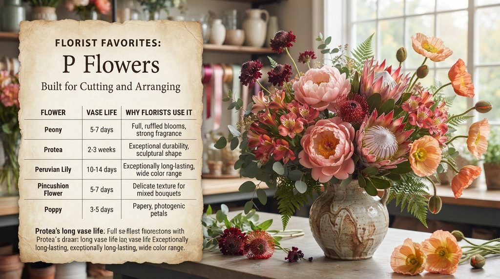 Florist Favorites: P Flowers Built for Cutting and Arranging