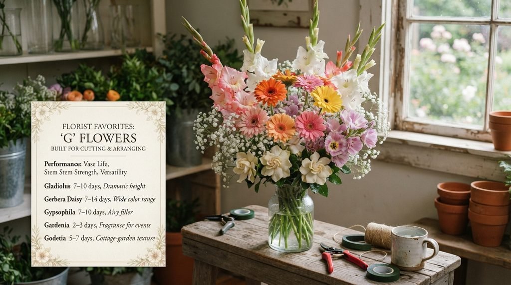 Florist Favorites: G Flowers Built for Cutting and Arranging