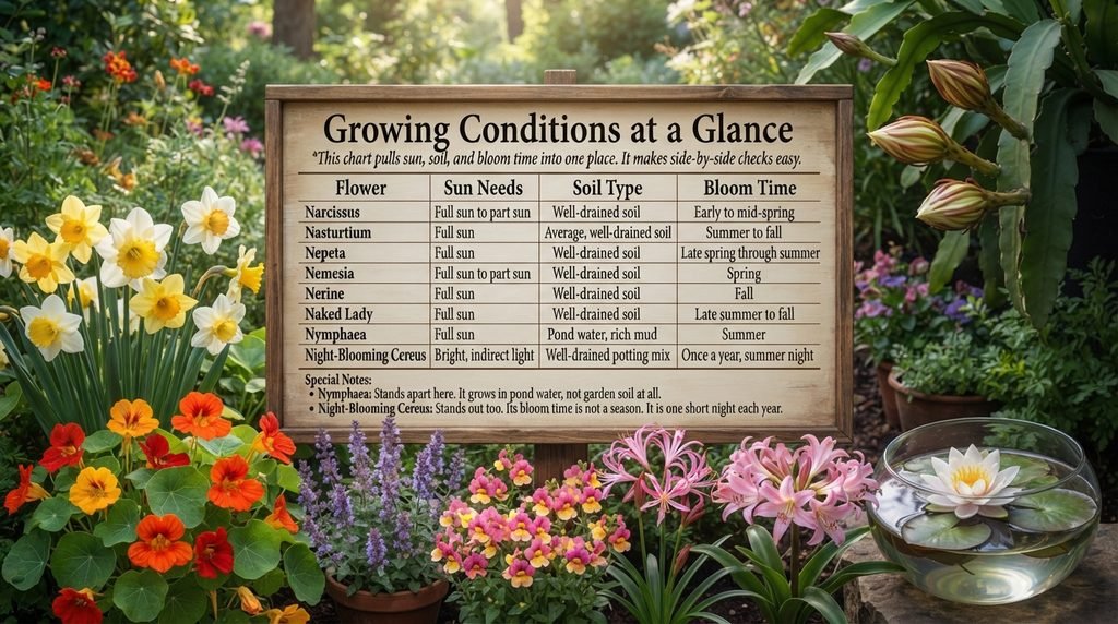 Growing Conditions at a Glance