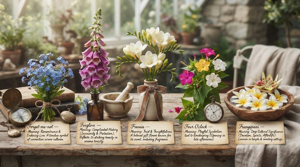 What These Flowers Are Said to Represent