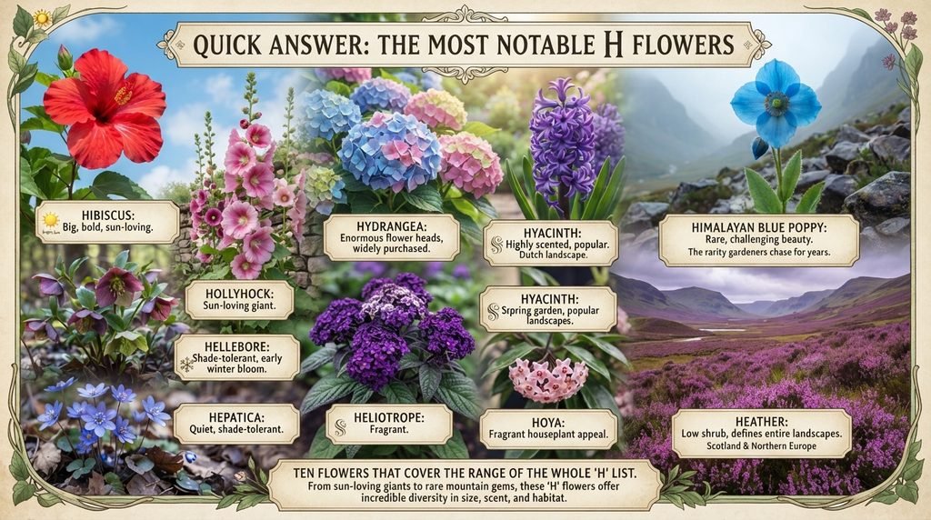 Quick Answer: The Most Notable H Flowers
