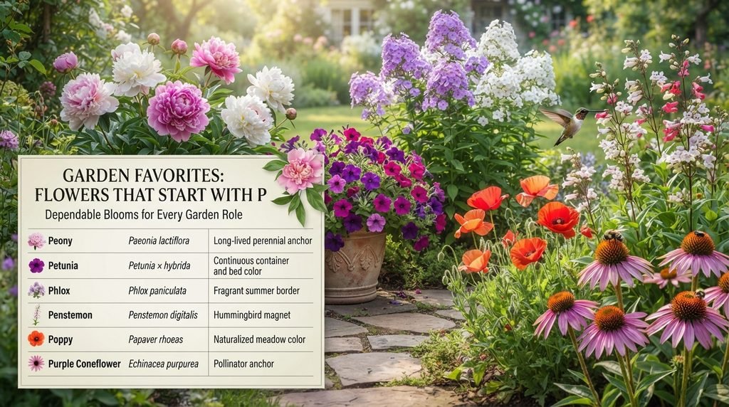 Garden Favorites Among Flowers That Start With P