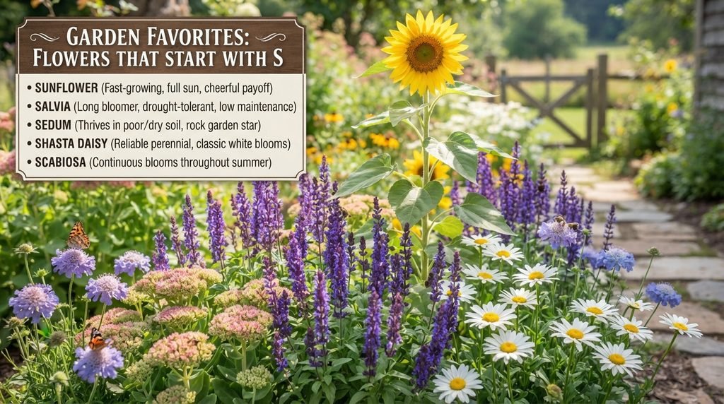 Garden Favorites Among Flowers That Start With S
