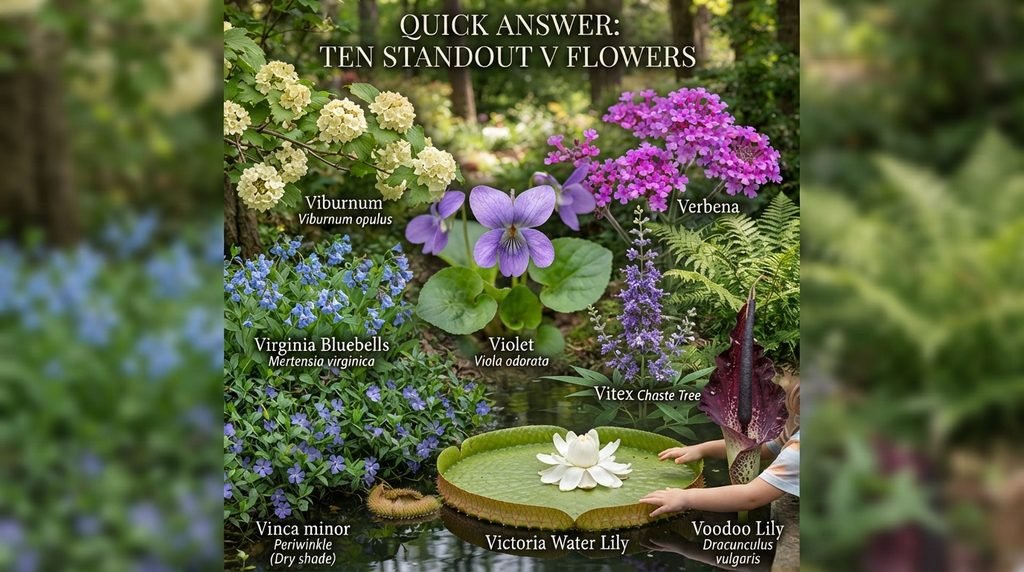 Quick Answer: Ten Standout V Flowers