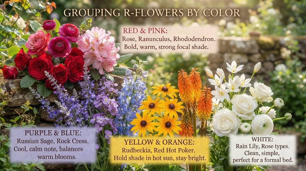 Grouping R-Flowers by Color