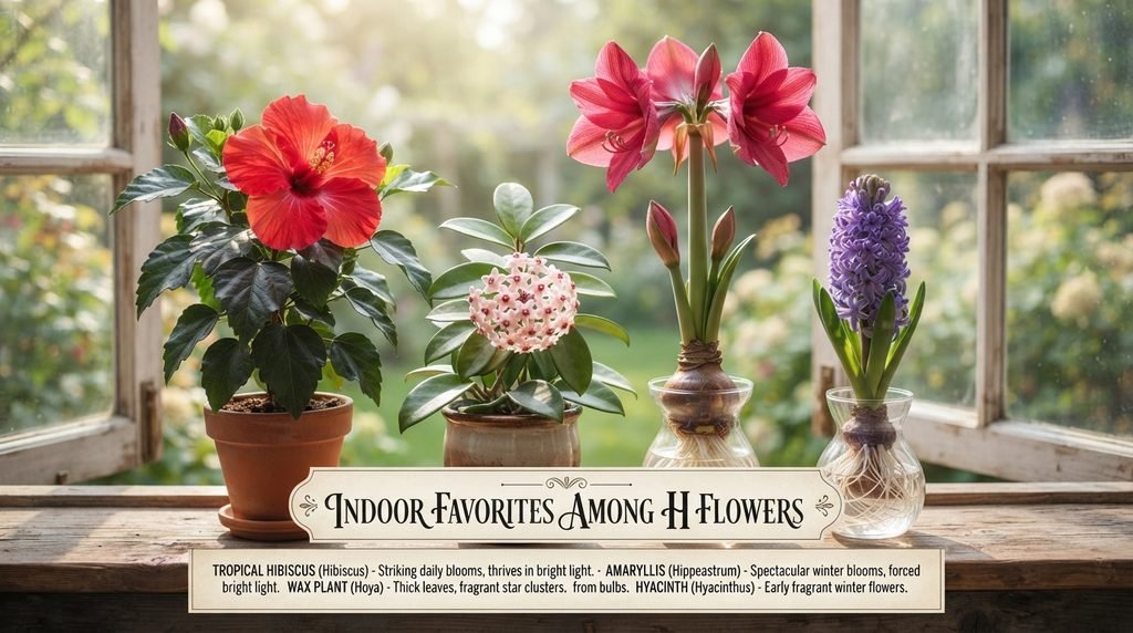 Indoor Favorites Among H Flowers