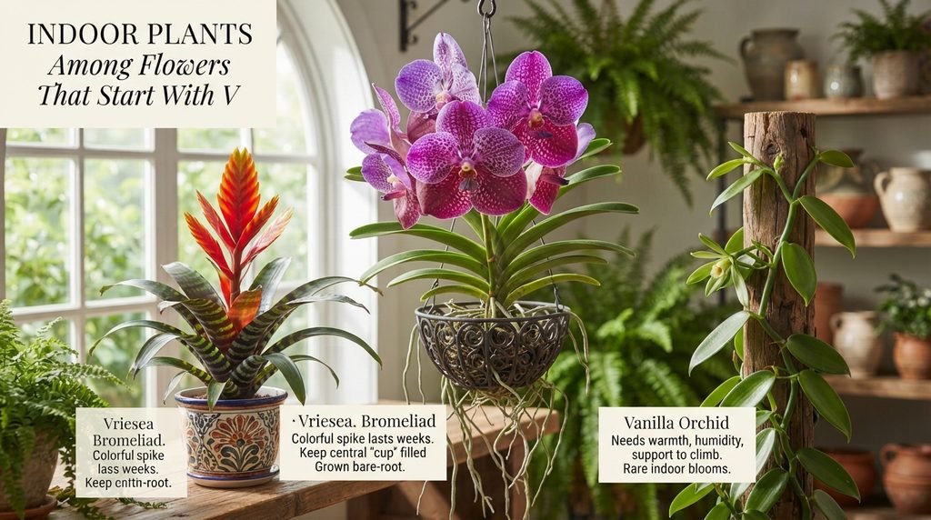 Indoor Plants Among Flowers That Start With V