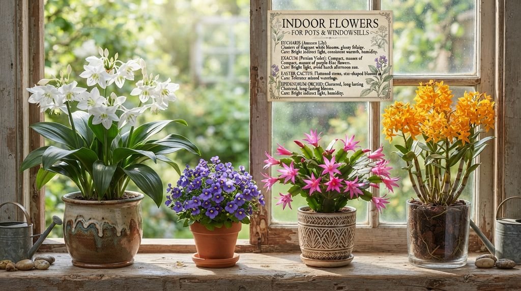 Indoor Plants: E Flowers for Pots and Windowsills