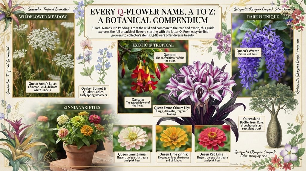 Every Q-Flower Name, A to Z