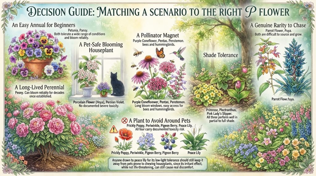 Decision Guide: Matching a Scenario to the Right P Flower