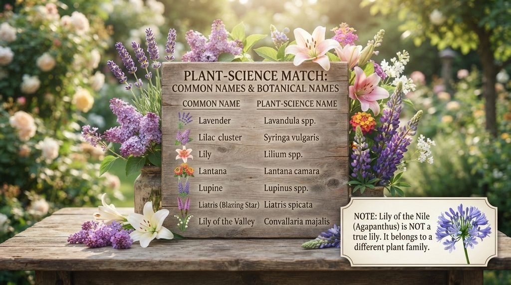 Matching Names: Common to Plant-Science
