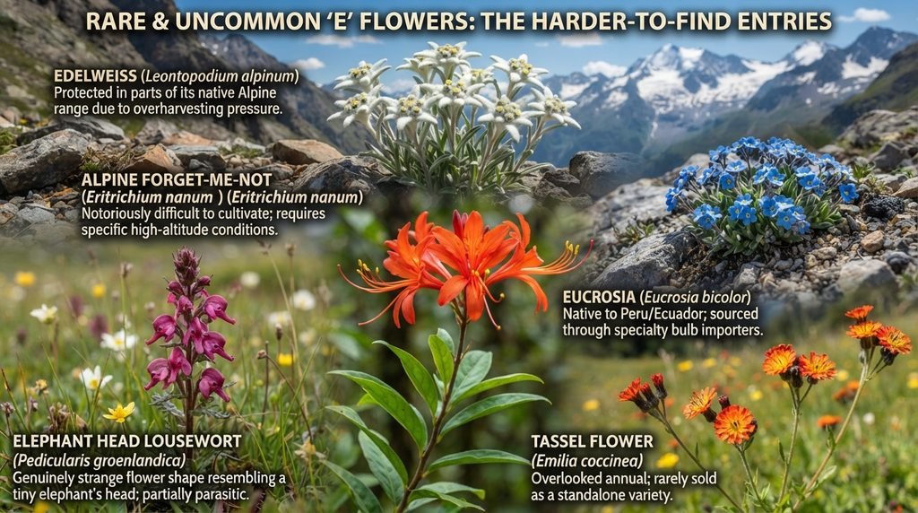 Rare Flowers: The Harder-to-Find Entries on This List