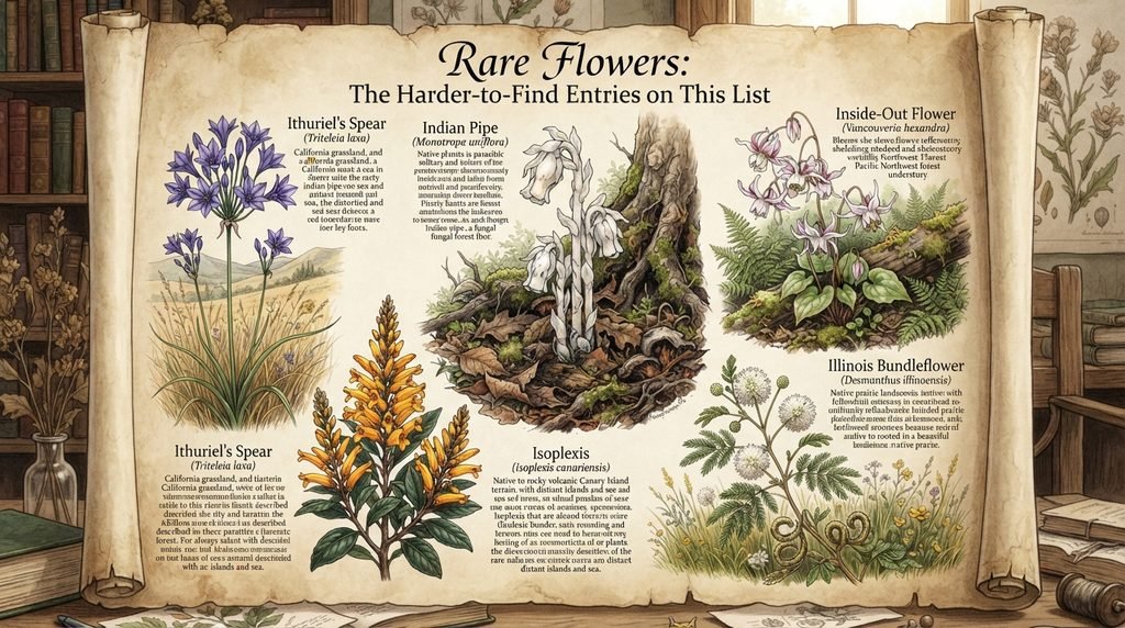 Rare Flowers: The Harder-to-Find Entries on This List