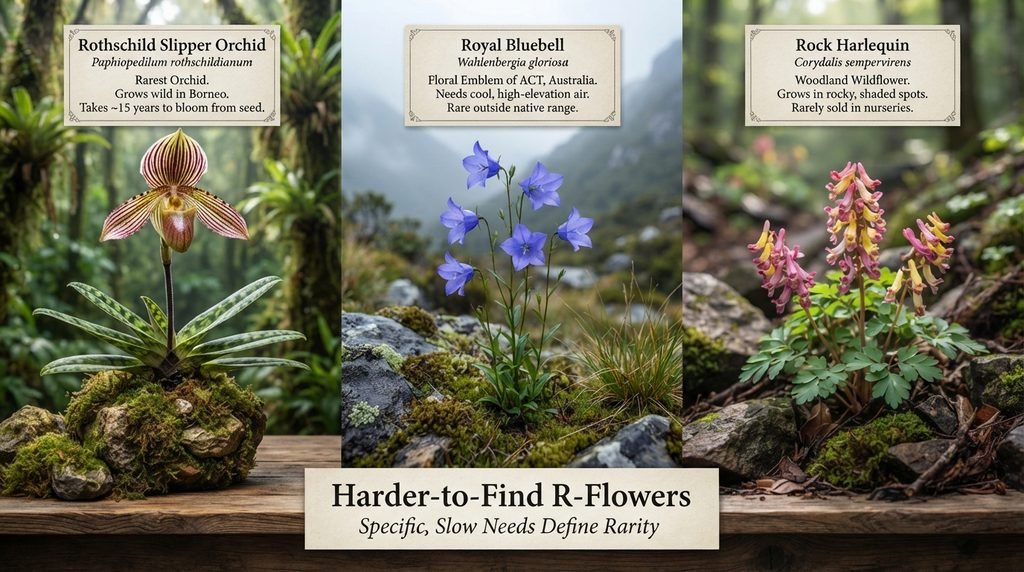 Harder-to-Find R-Flowers
