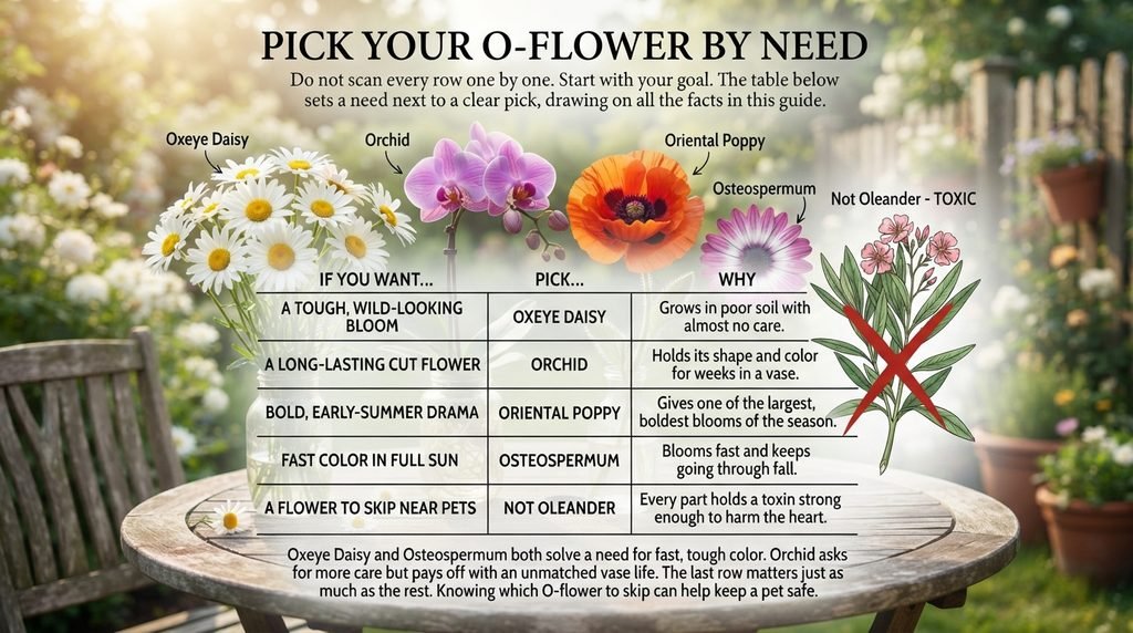 Pick Your O-Flower by Need