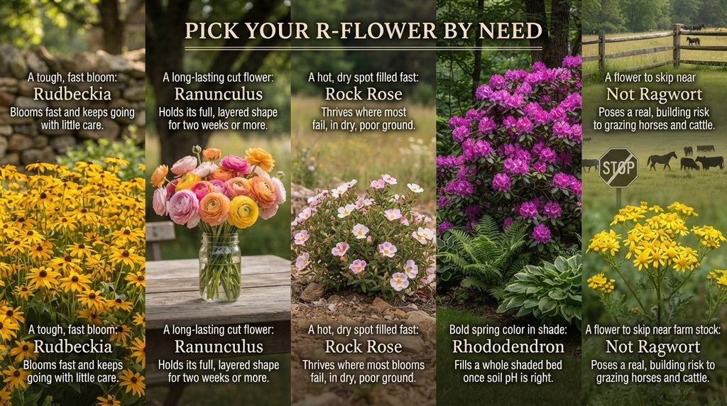Pick Your R-Flower by Need