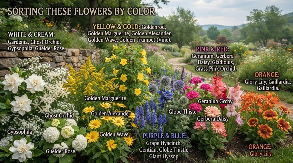 Sorting These Flowers by Color