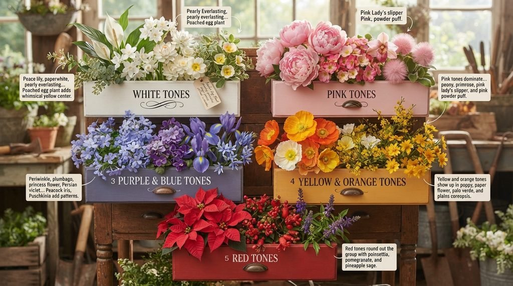Sorting These Flowers by Color
