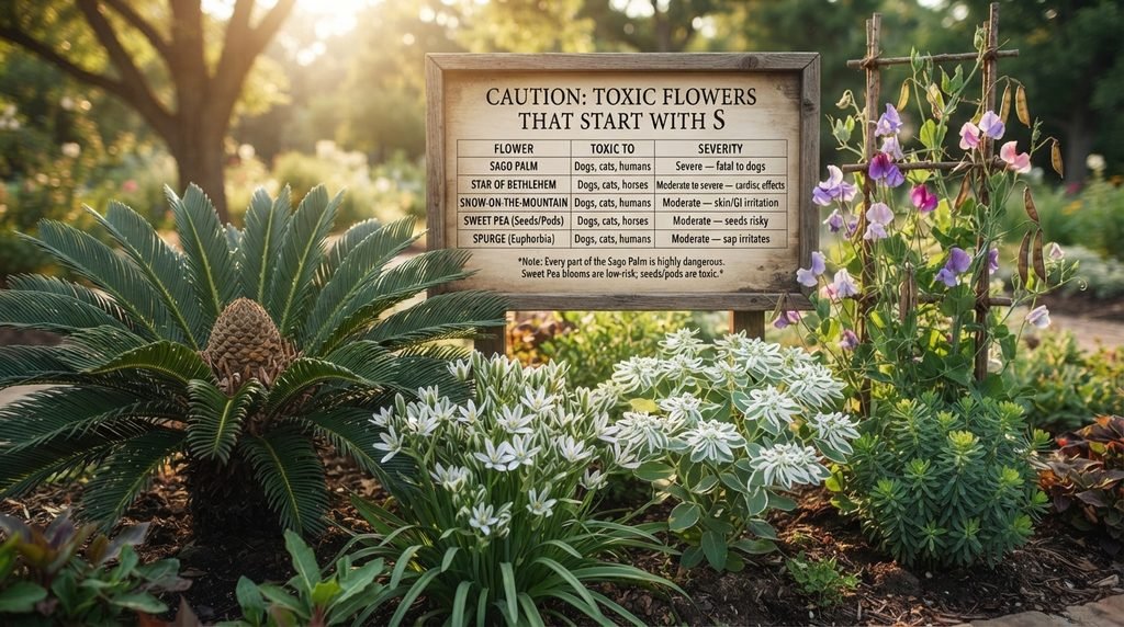 Caution: Toxic Flowers That Start With S