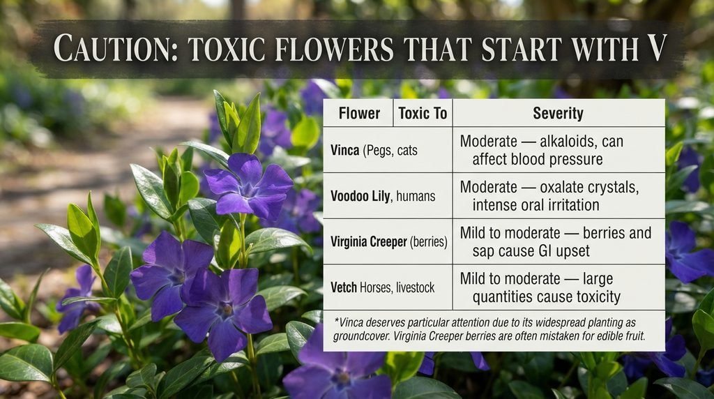 Caution: Toxic Flowers That Start With V
