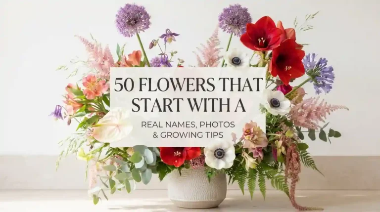 50 Flowers That Start With A – Real Names and Photos