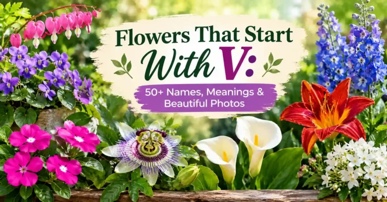 50+ Flowers That Start With V – Names, Meanings & Beautiful Photos
