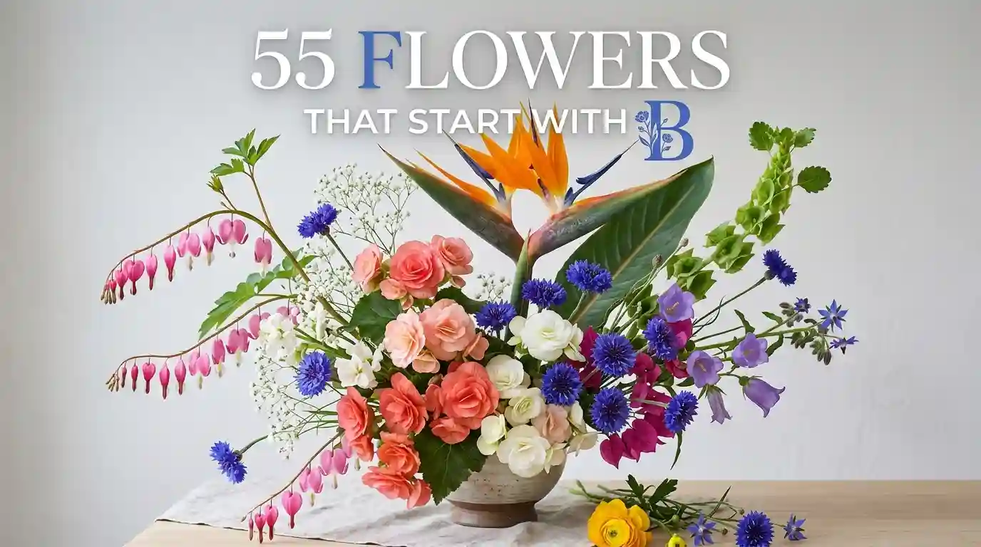 55 flowers that start with B with names and pictures