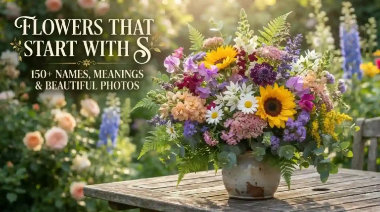 150+ beautiful flowers that start with S with names and photos