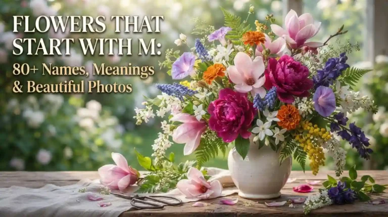 80+ beautiful flowers that start with M with names and photos