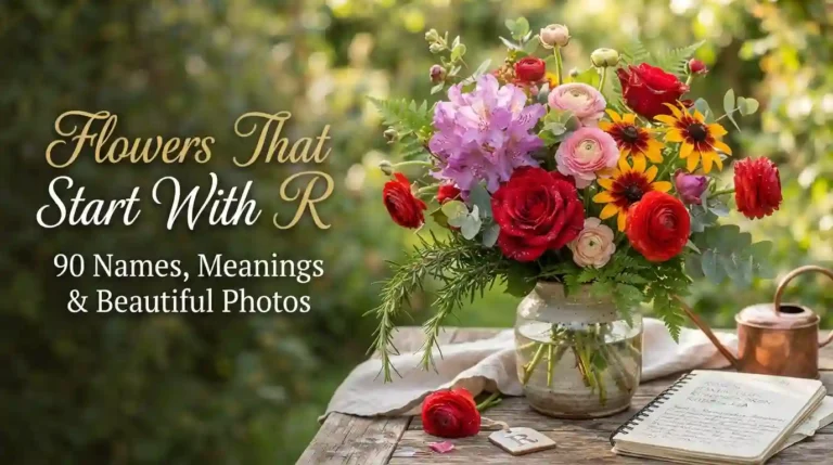 90 beautiful flowers that start with R with names and photos