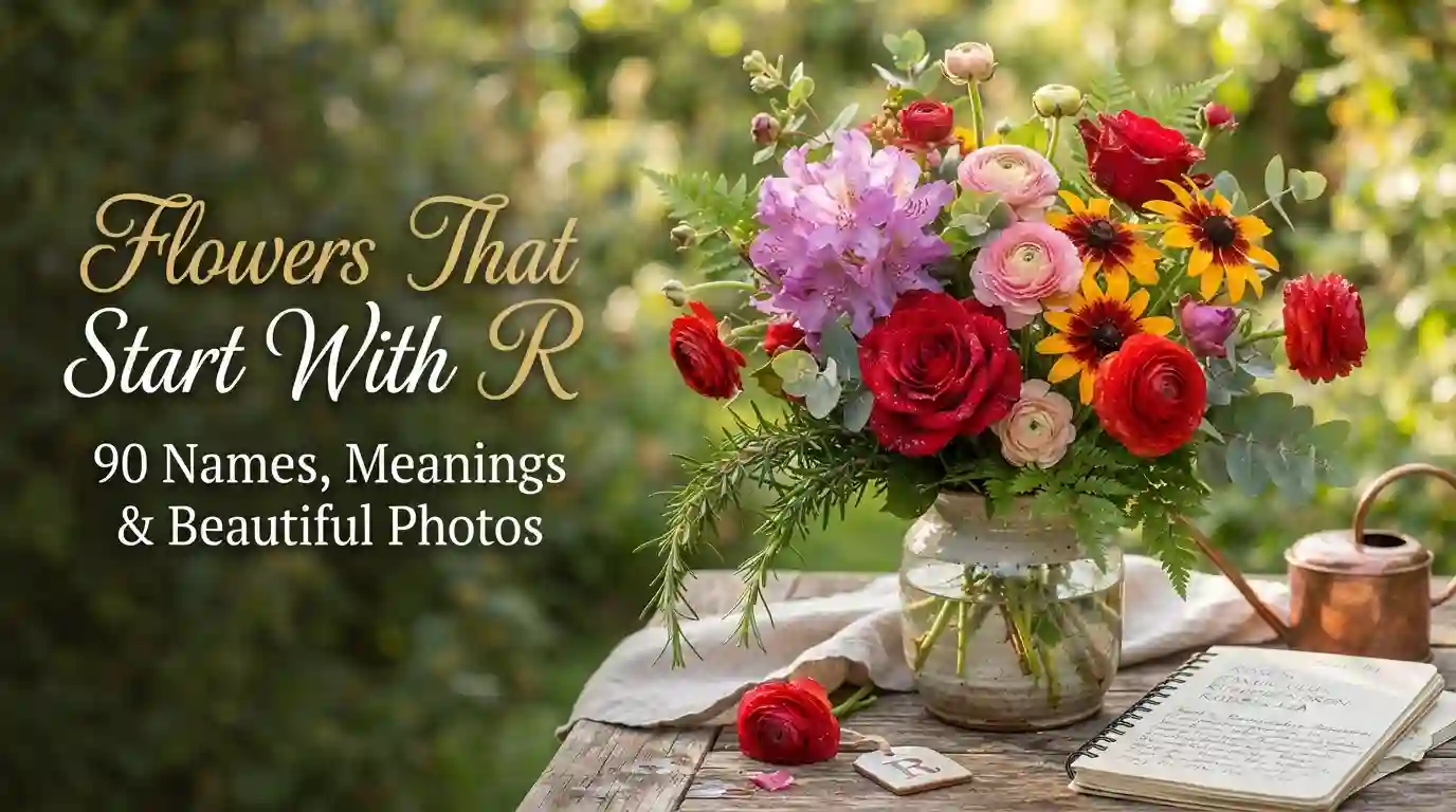 90 beautiful flowers that start with R with names and photos