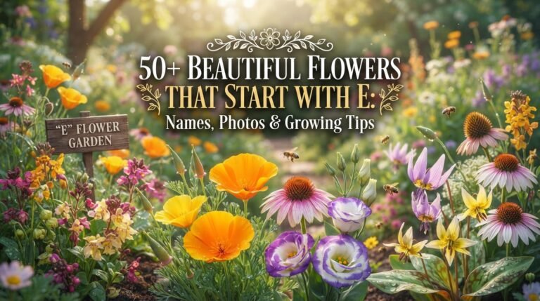 50+ Beautiful Flowers That Start With E: Names, Photos & Growing Tips
