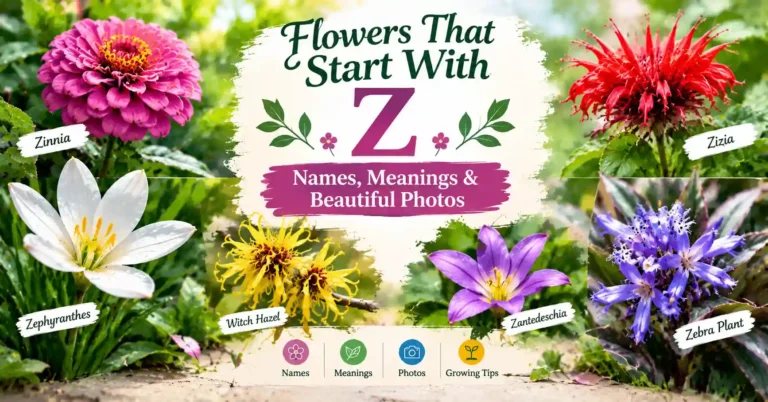 Beautiful flowers that start with Z with names and photos