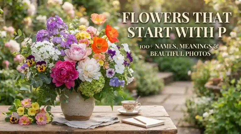 100+ beautiful flowers that start with P with names and photos