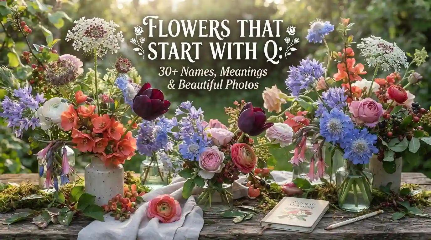 30+ beautiful flowers that start with Q with names and photos